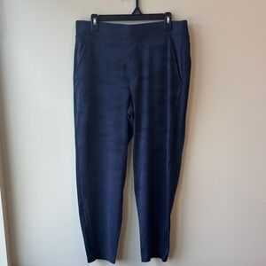 Athleta Dark Blue Camouflage Pants